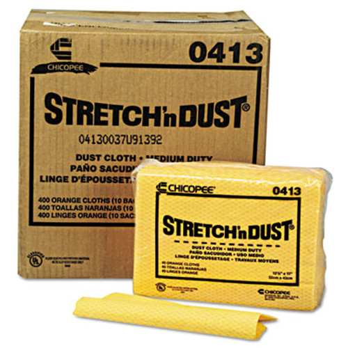Chix Stretch 'n Dust Cloths  12 3 5 x 17  Yellow  400 Carton (CHI 0413)