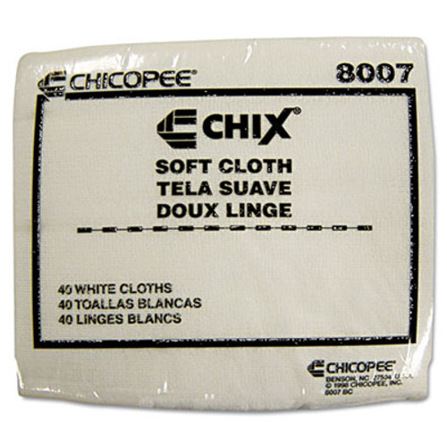 Chix Soft Cloths  13 x 15  White  1200 Carton (CHI 8007)