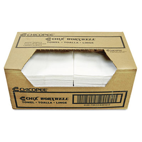 Chicopee Durawipe Shop Towels  13 x 15  Z Fold  White  100 Carton (CHI 8481)