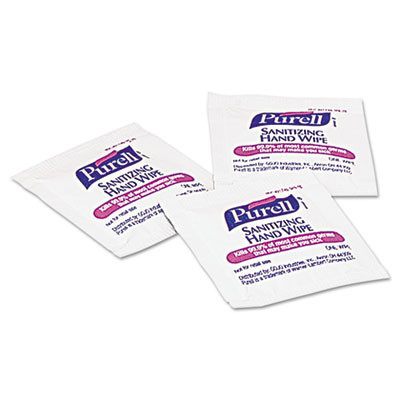 PURELL Premoistened Sanitizing Hand Wipes  Individually Wrapped  5 x 7  1000 Carton (GOJ90211M)