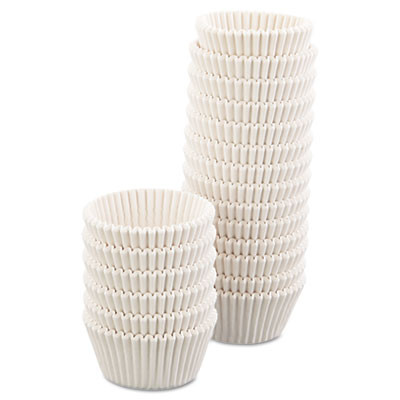 Hoffmaster Fluted Bake Cups  4 1 2 dia x 1 1 4h  White  500 Pack  20 Pack Carton (HFM 610032)