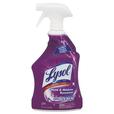 LYSOL Brand Mold and Mildew Remover with Bleach  32 oz Spray Bottle  12 Carton (REC 78915)