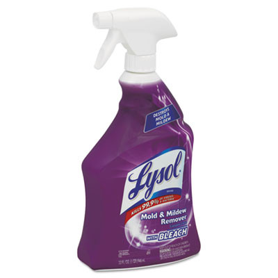 LYSOL Brand Mold and Mildew Remover with Bleach  32 oz Spray Bottle  12 Carton (REC 78915)