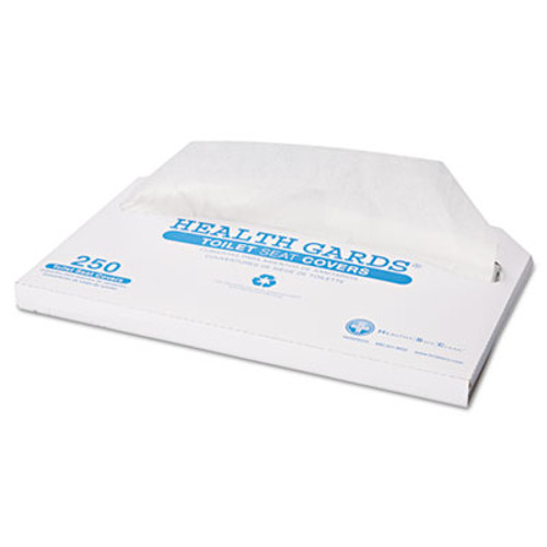 HOSPECO Health Gards Toilet Seat Covers  Half-Fold  White  250 Pack  4 Packs Carton (HOS HG-2500)
