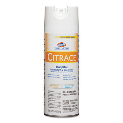Clorox Healthcare Citrace Hospital Disinfectant   Deodorizer  Citrus  14oz Aerosol  12 Carton (CLO 49100)