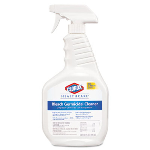 Clorox Healthcare Bleach Germicidal Cleaner  32oz Spray Bottle  6 Carton (CLO 68970)