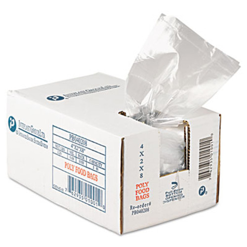 Inteplast Group Food Bags  16 oz  0 68 mil  4  x 8   Clear  1 000 Carton (IBS PB040208)