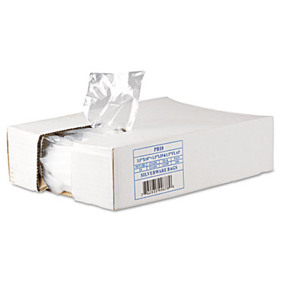 Inteplast Group Silverware Bags  0 7 mil  3 5  x 1 5   Clear  2 000 Carton (IBS PB10)