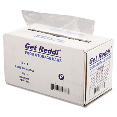 Inteplast Group Food Bags  0 75 mil  10  x 14   Clear  1 000 Carton (IBS PBR1014)