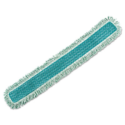 Rubbermaid Commercial HYGEN HYGEN Dust Mop Heads With Fringe  Green  48   Microfiber (RCP Q449)