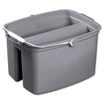 Rubbermaid Commercial Double Utility Pail  17qt  Gray (RCP 2617 GRA)