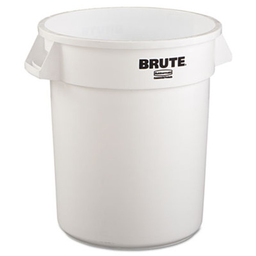 Rubbermaid Commercial Round Brute Container  Plastic  20 gal  White (RCP 2620 WHI)