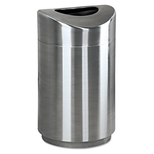 Rubbermaid Commercial Eclipse Open Top Waste Receptacle  Round  Steel  30 gal  Stainless Steel (RCP R2030SSPL)