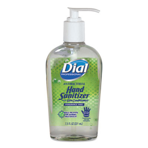Dial Professional Antibacterial Gel Hand Sanitizer with Moisturizers  7 5oz Pump Bottle  12 Carton (DIA 01585)