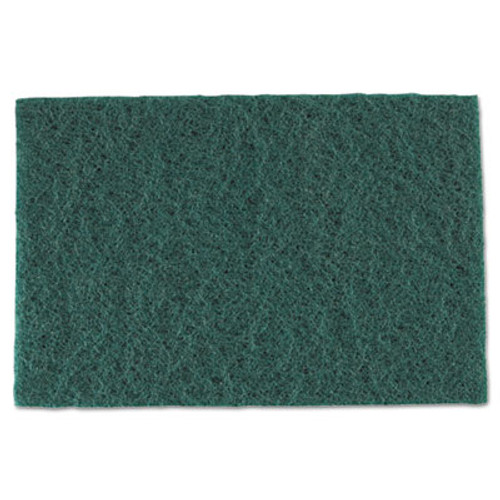 AmerCareRoyal Medium-Duty Scouring Pad  6 x 9  Green  60 Carton (RPP S960)