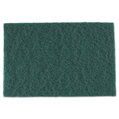 AmerCareRoyal Medium-Duty Scouring Pad  6 x 9  Green  60 Carton (RPP S960)
