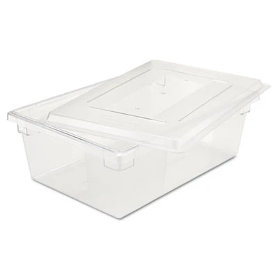Rubbermaid Commercial Food Tote Boxes  12 1 2gal  26w x 18d x 9h  Clear (RCP 3300 CLE)