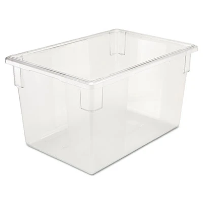 Rubbermaid Commercial Food Tote Boxes  21 1 2gal  26w x 18d x 15h  Clear (RCP 3301 CLE)