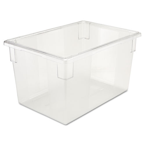 Rubbermaid Commercial Food Tote Boxes  21 1 2gal  26w x 18d x 15h  Clear (RCP 3301 CLE)