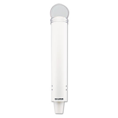 San Jamar Small Pull-Type Water Cup Dispenser  White (SAN C4160WH)