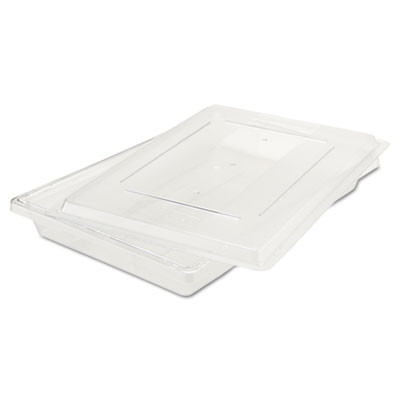 Rubbermaid Commercial Food Tote Boxes  5gal  26w x 18d x 3 1 2h  Clear (RCP 3306 CLE)