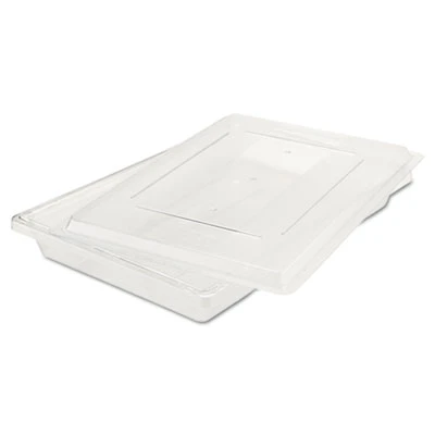 Rubbermaid Commercial Food Tote Boxes  5gal  26w x 18d x 3 1 2h  Clear (RCP 3306 CLE)