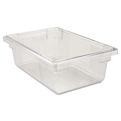 Rubbermaid Commercial Food Tote Boxes  3 1 2gal  18w x 12d x 6h  Clear (RCP 3309 CLE)