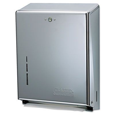 San Jamar C-Fold Multifold Towel Dispenser  Chrome   11 3 8 x 4 x 14 3 4 (SAN T1900XC)