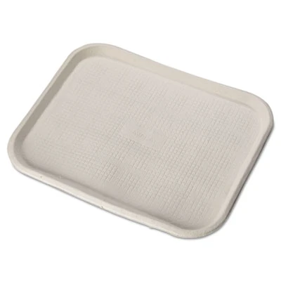 Chinet Savaday Molded Fiber Food Trays  14 x 18  White  Rectangular  100 Carton (HUH FARM)