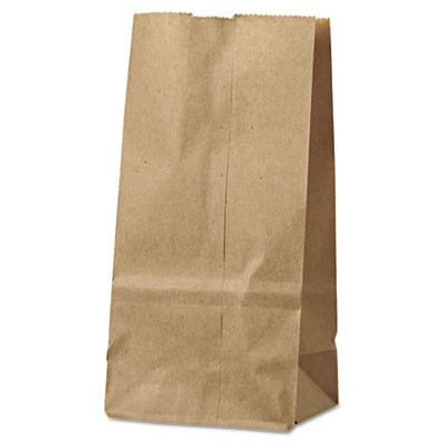 General Grocery Paper Bags  30 lbs Capacity   2  4 31 w x 2 44 d x 7 88 h  Kraft  500 Bags (BAG GK2-500)