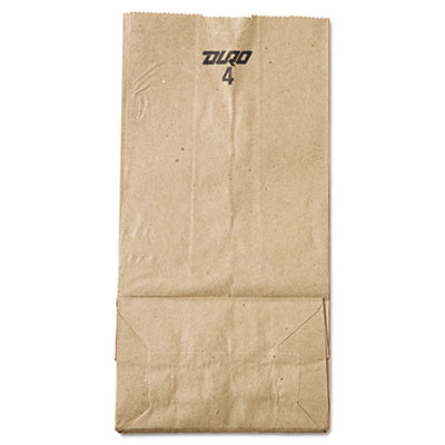 General Grocery Paper Bags  30 lbs Capacity   4  5 w x 3 33 d x 9 75 h  Kraft  500 Bags (BAG GK4-500)