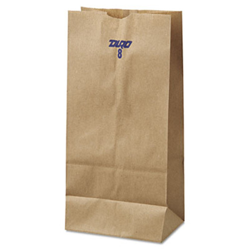 General Grocery Paper Bags  35 lbs Capacity   8  6 13 w x 4 17 d x 12 44 h  Kraft  500 Bags (BAG GK8-500)