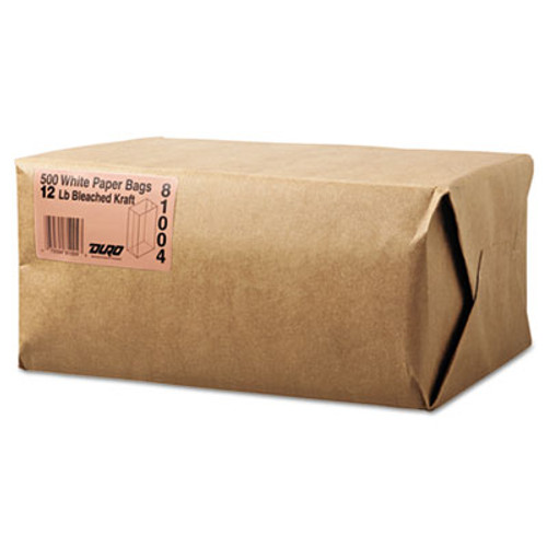 General Grocery Paper Bags  40 lbs Capacity   12  7 06 w x 4 5 d x 13 75 h  White  500 Bags (BAG GW12-500)