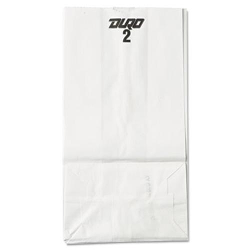 General Grocery Paper Bags  30 lbs Capacity   2  4 31 w x 2 44 d x 7 88 h  White  500 Bags (BAG GW2-500)