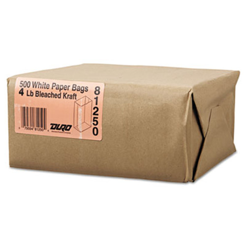 General Grocery Paper Bags  30 lbs Capacity   4  5 w x 3 33 d x 9 75 h  White  500 Bags (BAG GW4-500)