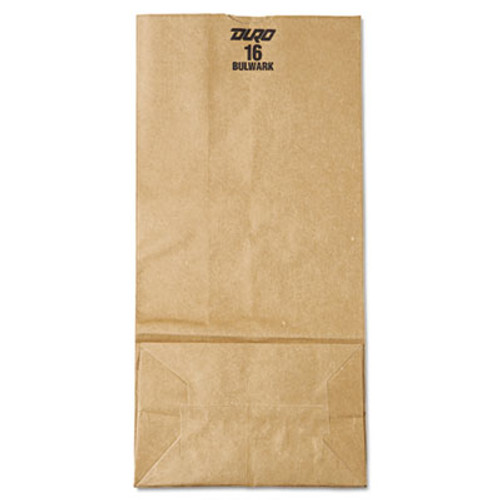 General Grocery Paper Bags  57 lbs Capacity   16  7 75 w x 4 81 d x 16 h  Kraft  500 Bags (BAG GX16)