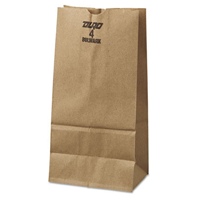 General Grocery Paper Bags  50 lbs Capacity   4  5 w x 3 13 d x 9 75 h  Kraft  500 Bags (BAG GX4-500)
