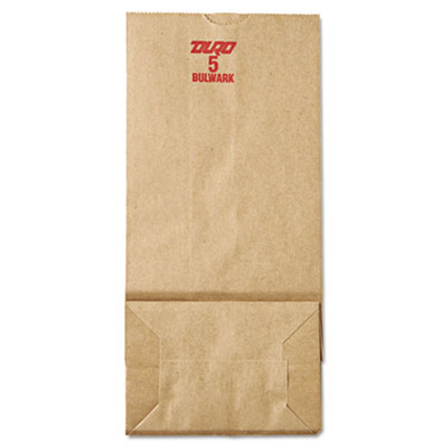 General Grocery Paper Bags  50 lbs Capacity   5  5 25 w x 3 44 d x 10 94 h  Kraft  500 Bags (BAG GX5-500)
