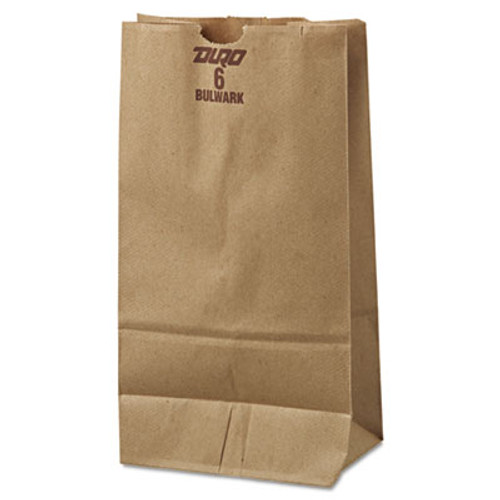 General Grocery Paper Bags  50 lbs Capacity   6  6 w x 3 63 d x 11 06 h  Kraft  500 Bags (BAG GX6-500)
