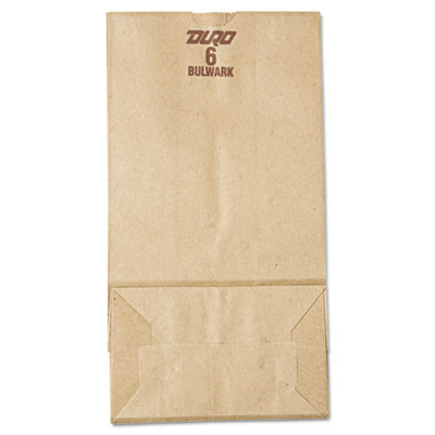 General Grocery Paper Bags  50 lbs Capacity   6  6 w x 3 63 d x 11 06 h  Kraft  500 Bags (BAG GX6-500)