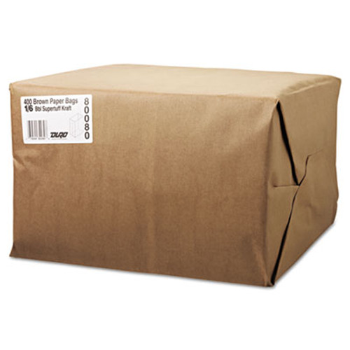 General Grocery Paper Bags  75 lbs Capacity  1 6 BBL  12 w x 7 d x 17 h  Kraft  400 Bags (BAG SK1675)