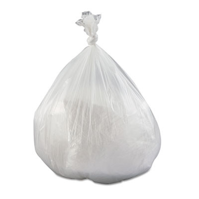 Inteplast Group High-Density Interleaved Commercial Can Liners  60 gal  17 microns  43  x 48   Clear  200 Carton (IBS S434817N)