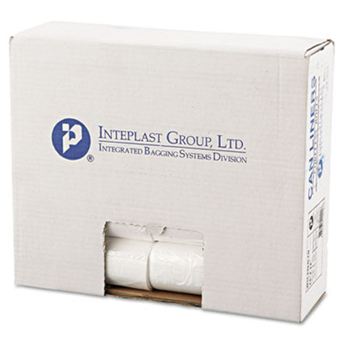 Inteplast Group Low-Density Commercial Can Liners  10 gal  0 35 mil  24  x 24   Clear  1 000 Carton (IBS SL2424LTN)