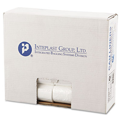Inteplast Group Low-Density Commercial Can Liners  10 gal  0 35 mil  24  x 24   Clear  1 000 Carton (IBS SL2424LTN)