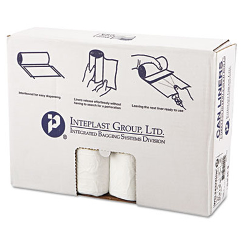 Inteplast Group Low-Density Commercial Can Liners  16 gal  0 5 mil  24  x 32   White  500 Carton (IBS SL2432XHW)
