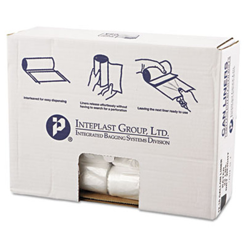 Inteplast Group High-Density Commercial Can Liners Value Pack  16 gal  7 microns  24  x 31    Clear  1 000 Carton (IBS VALH2433N8)