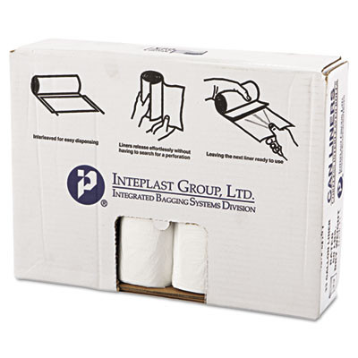 Inteplast Group High-Density Commercial Can Liners Value Pack  33 gal  14 microns  33  x 39   Clear  250 Carton (IBS VALH3340N16)