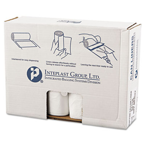 Inteplast Group High-Density Commercial Can Liners Value Pack  60 gal  14 microns  43  x 46   Clear  200 Carton (IBS VALH4348N16)