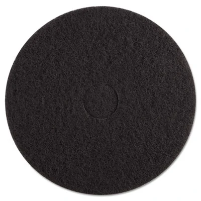 Boardwalk Stripping Floor Pads  17  Diameter  Black  5 Carton (PAD 4017 BLA)