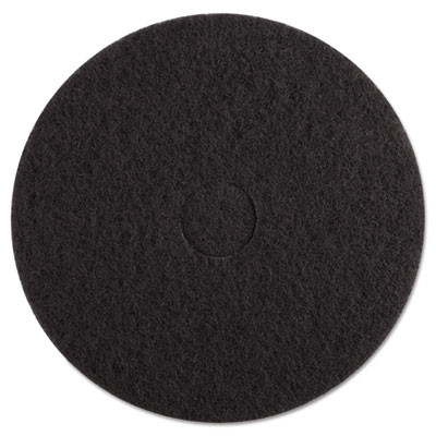 Boardwalk Stripping Floor Pads  17  Diameter  Black  5 Carton (PAD 4017 BLA)